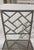 Set of 4 Mid 20th Century Silver Metal Faux Chippendale Bamboo Chairs For Sale - Image 10 of 11
