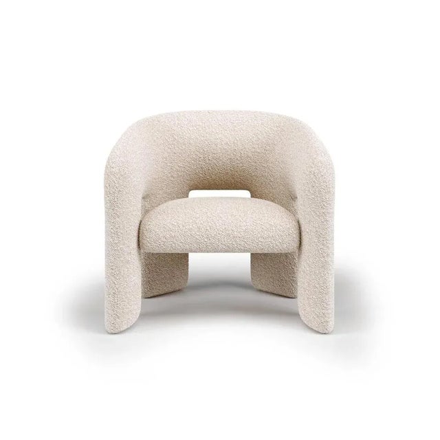 Bold Armchair by Mohdern Dimensions: W 78 x D 65 x H 73 cm Materials: Fabric, Bouclé Bold is a comfortable armchair that...