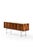 Freestanding sideboard in rosewood and chromed steel by jan lunde knudsen additional information: material: rosewood and...