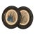 Ornate Oval Framed Dress Design Illustrations - A Pair For Sale