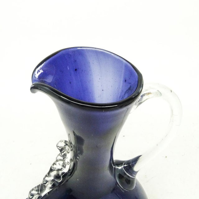 Postmodern Postmodern Jug by J. Górski for Tarnów Glassworks, Poland, 1970s For Sale - Image 3 of 18