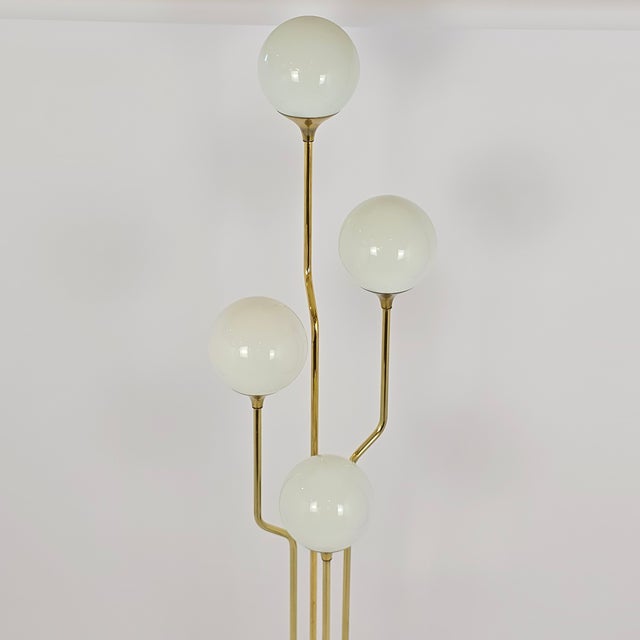 Metal Vintage Mid-Century Modern Brass Floor Lamp by Goffredo Reggiani For Sale - Image 7 of 12