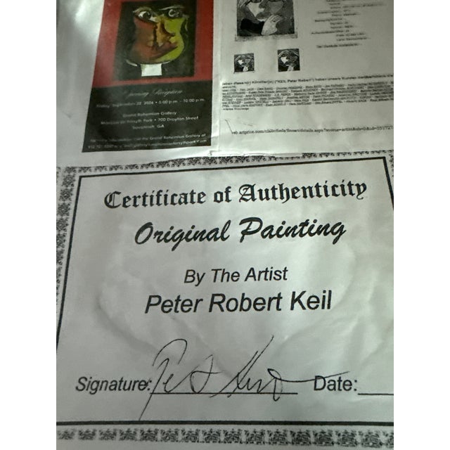 1970s Original Peter Keil Abstract Painting Pair For Sale In Atlanta - Image 6 of 6