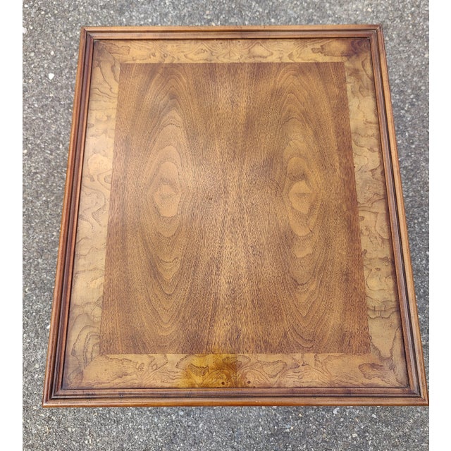 Baker Furniture Burled Walnut Queen Anne Tea Table For Sale - Image 9 of 10