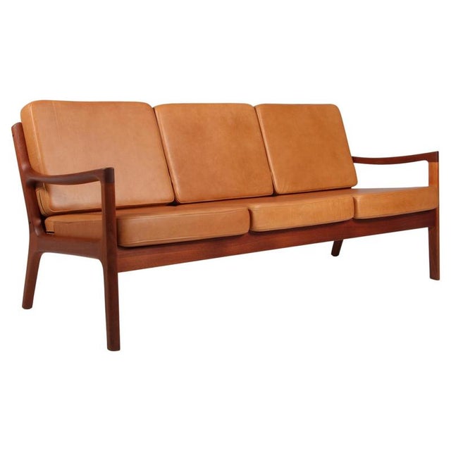 Wood Senator Sofa by Ole Wanscher for Cado For Sale - Image 7 of 7