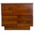 This vintage Mid-Century Modern two-drawer cabinet or nightstand features a clean, geometric silhouette with striking...