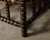 Wood English 19th Century Bobbin Stool with Upholstered Seat and Nailhead Trim For Sale - Image 7 of 11