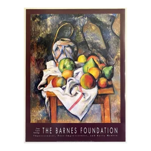 Paul Cezanne Vintage 1993 Postimpressionist Lithograph Print Museum Poster " Le Vase Paille " 1895