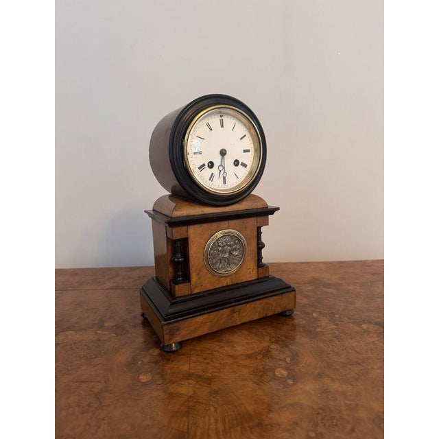 Antique Victorian Mantle Clock, 1860 For Sale - Image 4 of 7