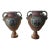 Vintage 19th Century Portrait Vases Hand Painted- a Pair For Sale