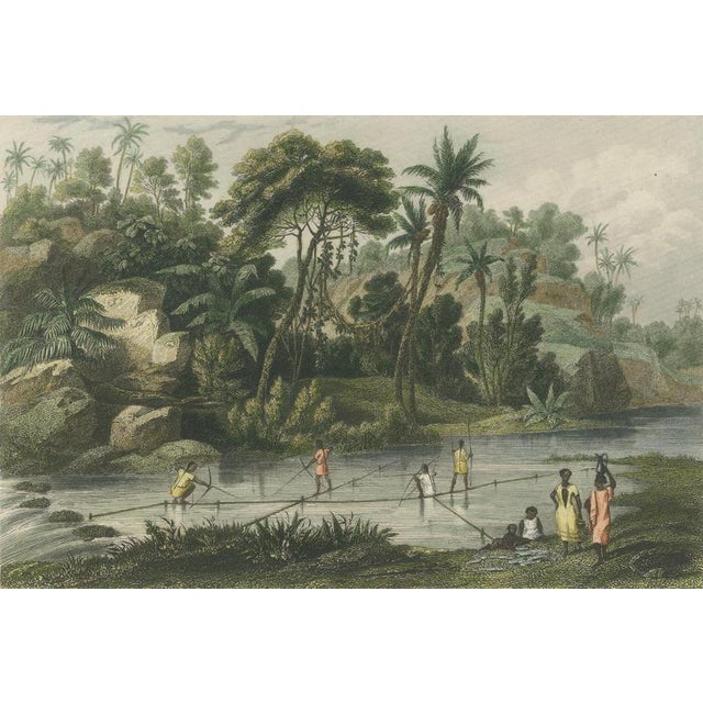 Dureau, Yuracaré Fishing in Peru, 1840, Print For Sale - Image 4 of 9