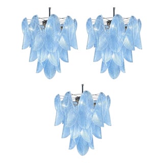Italian Murano Glass Chandeliers, 1970s, Set of 3 For Sale