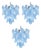 Italian Murano Glass Chandeliers, 1970s, Set of 3 For Sale