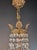 Antique Italian Neoclassical Crystal Chandelier Brass Original Wooden Sockets For Sale - Image 10 of 11