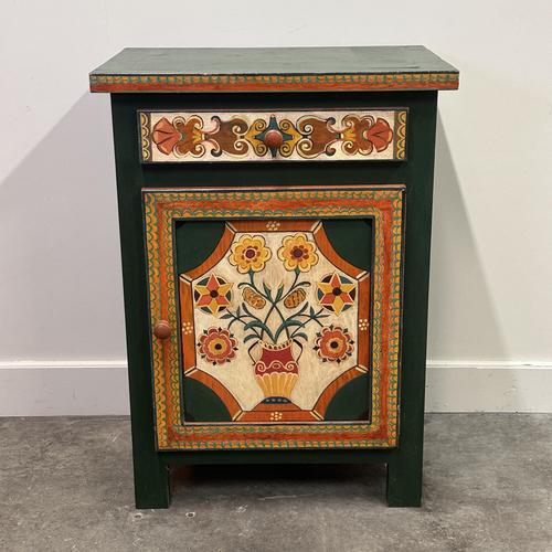 Large Provençal Folk Art Hand-Painted Cabinet, 1970s For Sale - Image 15 of 15