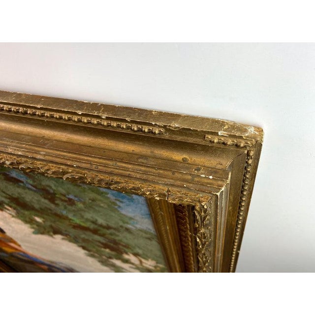 Arthur Croft Mitchell, The Orange Dress, 1920s, Oil Painting on Canvas, Framed For Sale - Image 10 of 15