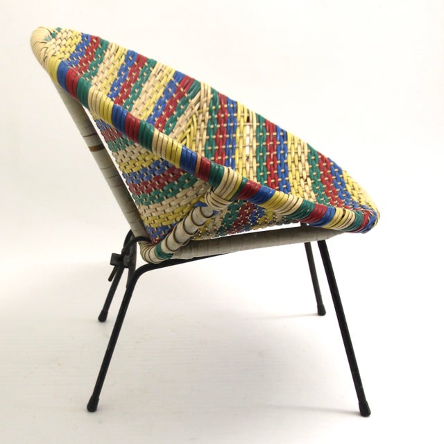 Mid-Century Childrens Acapulco Armchair, 1950s For Sale - Image 4 of 9