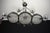 Mid-Century Modern Art Deco Italian Chandelier in Nickel Brass and Frosted Glass, 1930s For Sale - Image 3 of 14