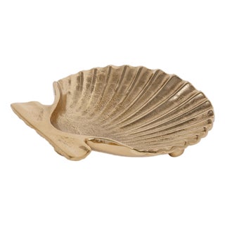 Sanibel Shell Tray- Raw Gold Aluminum For Sale