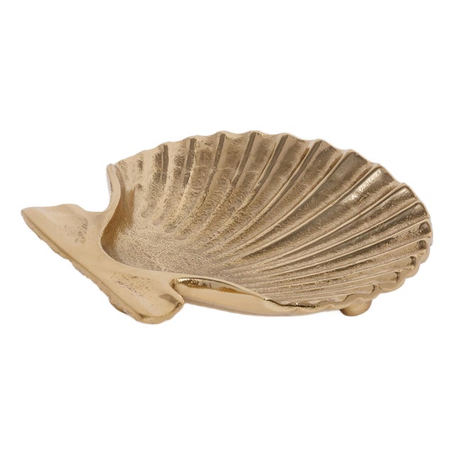 Sanibel Shell Tray- Raw Gold Aluminum For Sale