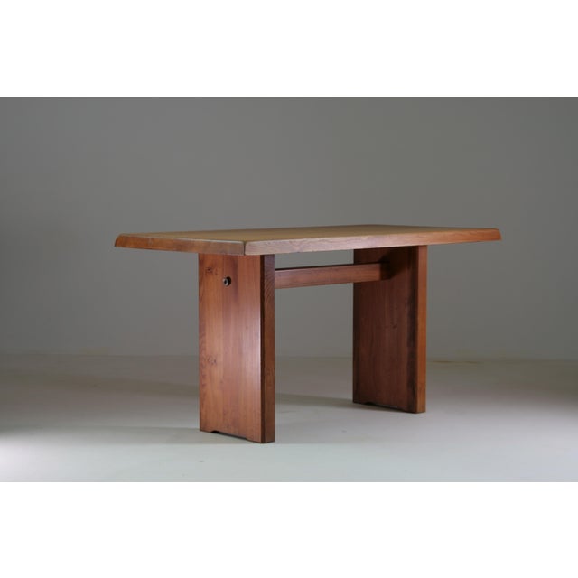 Elm Table Model T14a attributed to Pierre Chapo, France, 1960s For Sale - Image 11 of 18