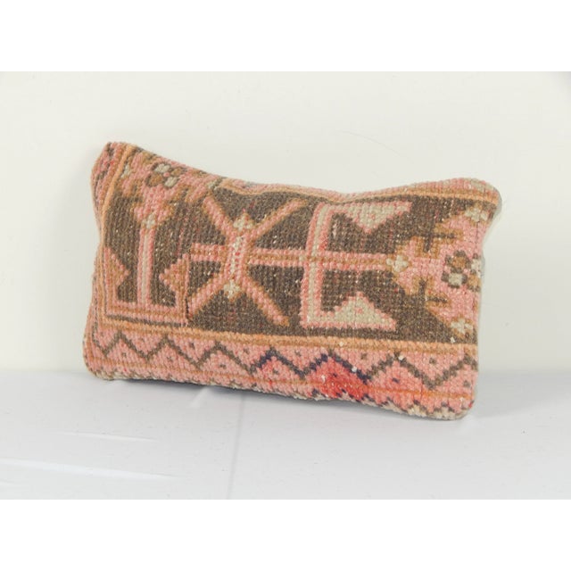 Turkish Rug Pillow Cover These beautiful 8" x 16" pillow covers were made from an authentic, vintage Turkish rug handwoven...