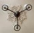 Antique Victorian brass three arm converted gas chandelier with etched glass shades. Brass retains the old patina which...
