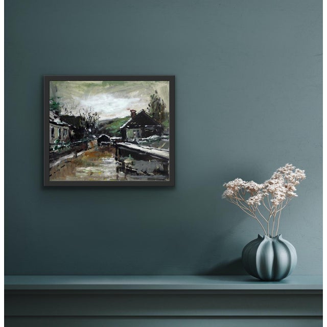 Magdalena Spasowicz, Houses, Oil & Acrylic on Cardboard, 2004 For Sale - Image 6 of 7