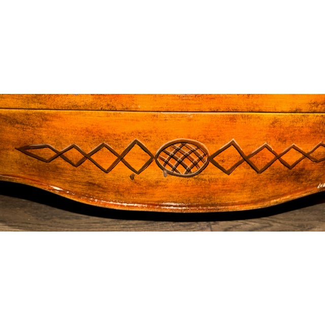 Wood Louis Phillipe Style Serpentine-Front Bachelor Chest For Sale - Image 7 of 18
