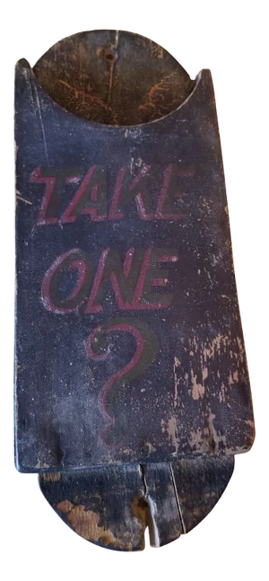 Antique American Folk Art Brochure Box