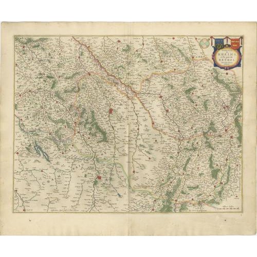Antique Map of Reims and Rethel from Blaeu, France, 1642 For Sale - Image 11 of 11