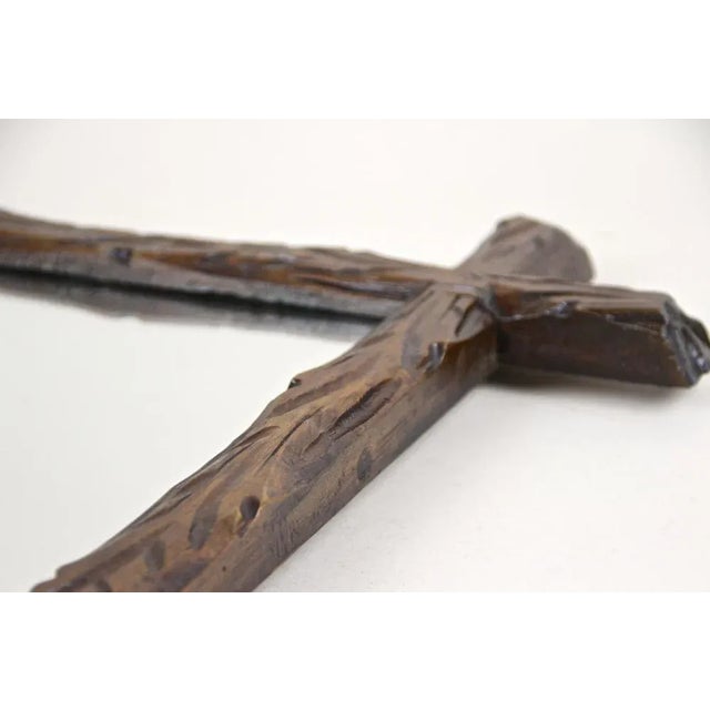 Austrian Black Forest Wall Mirror, 1880s For Sale - Image 15 of 17