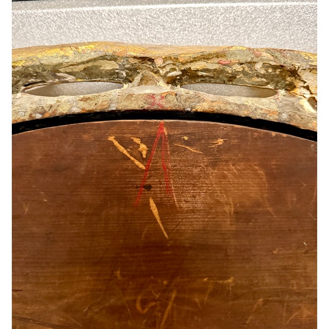 Gold Monumental 19th-Century French Faux Bois Giltwood Mirror in the Naturalist Style For Sale - Image 8 of 11