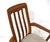 Teak Upholstered Dining Chairs 2 Arm 2 Sides in the Style of Danish Modern For Sale - Image 13 of 17