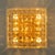Square Crystal Glass and Brass Flush Mount from Kinkeldey, Germany, 1970s For Sale - Image 6 of 13