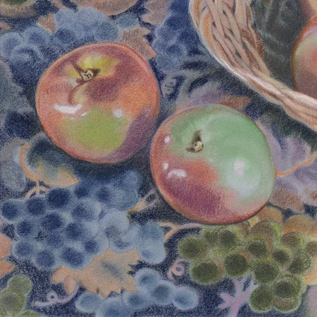 Realism 'Basket of Apples' by Maria Winkler, 1991, California League of Woman Artists, Sacramento, Boise Museum For Sale - Image 3 of 7