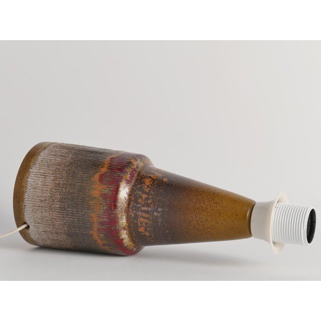 Modern Brutalist Ceramic Table Lamp from Tilgmans, Sweden, 1960s For Sale - Image 12 of 14