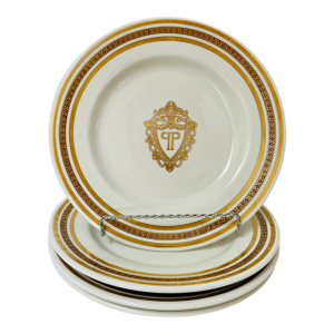 Rare Vintage Famous Plaza Hotel New York Dinner Plates