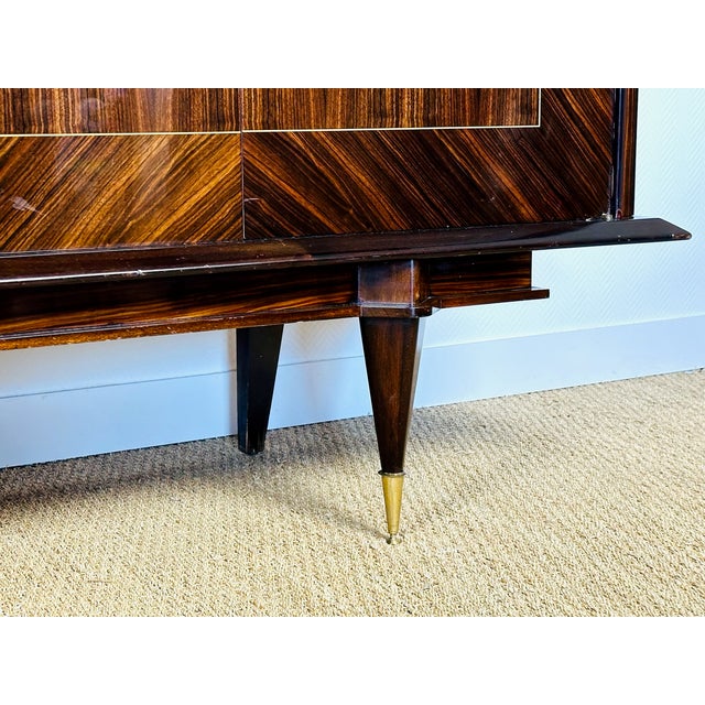 Long Art Deco Sideboard in Macassar by André Arbus, 1950 For Sale - Image 11 of 15
