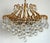 Vintage Brass and Lead Crystal Ball Chandelier from Schröder, 1970s For Sale - Image 15 of 15
