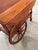 Mid 20th Century Walnut Drop Leaf Tea Table/Bar Cart For Sale - Image 10 of 12