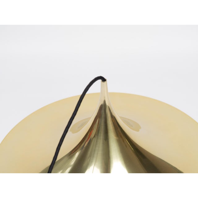 Metal Vintage Semi Pendant Lamp by Bonderup and Thorup for Fog & Mørup, 1968 For Sale - Image 7 of 11