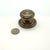 Baker Furniture Company Baker Large Knob With Decorative Backplate Antique Pewter Finish For Sale - Image 4 of 4