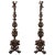 19th-Century Napoleon III Andirons in Patinated Bronze, Set of 2 For Sale - Image 5 of 5