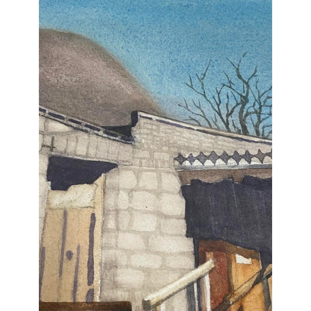 Art Ellis "Calico Mine, Joe's Saloon" Original Watercolor C.1980 For Sale - Image 9 of 12