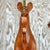 Wood Vintage Boho Hand Carved Wood and Brass Unicorn For Sale - Image 7 of 12