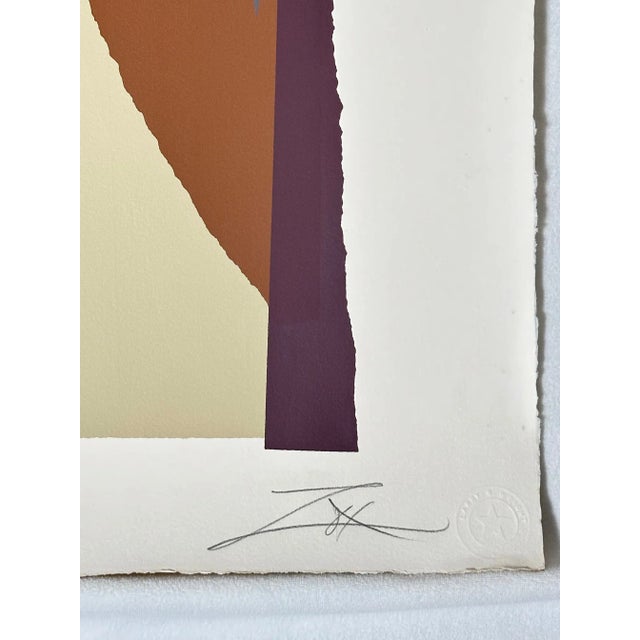 1970s Larry Zox, "Crow Slab I," Signed Original Screenprint 1979 For Sale - Image 5 of 5