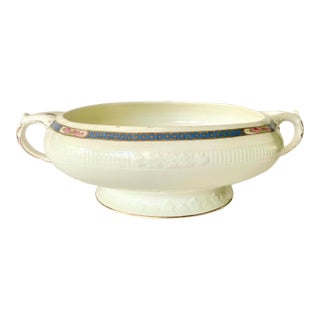 Antique Serving Bowl by Wh Grindley Kendal Ironstone | Georgian Ivorie | Rare English China For Sale