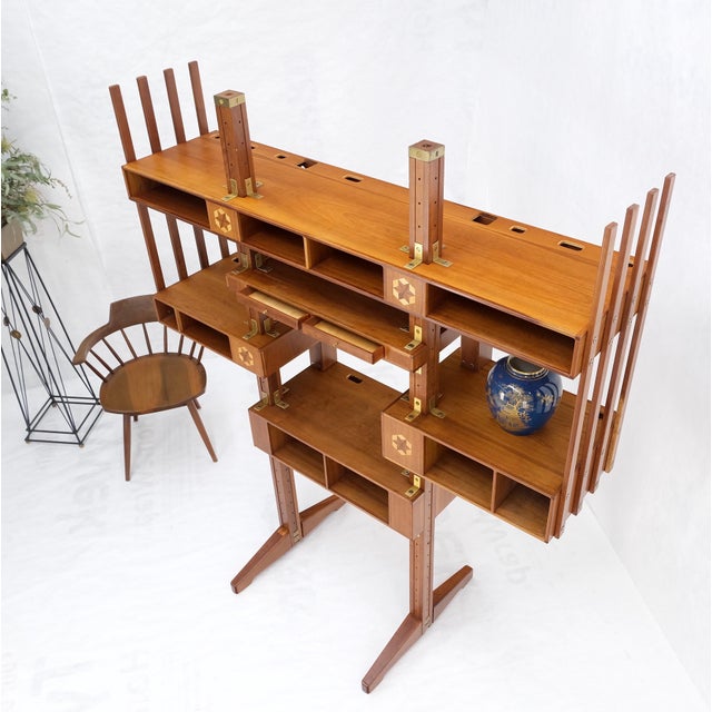 Custom Stereo Equipment Etagere Shelf W/ Sophisticated Concealed Chaise Way For Sale - Image 12 of 12