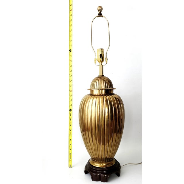 Chinoiserie Lamp Ginger Jar Brass For Sale - Image 3 of 13
